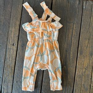 Jessica Simpson Orange Kids Baby Girls Spring Summer Romper Size 3-6M Months